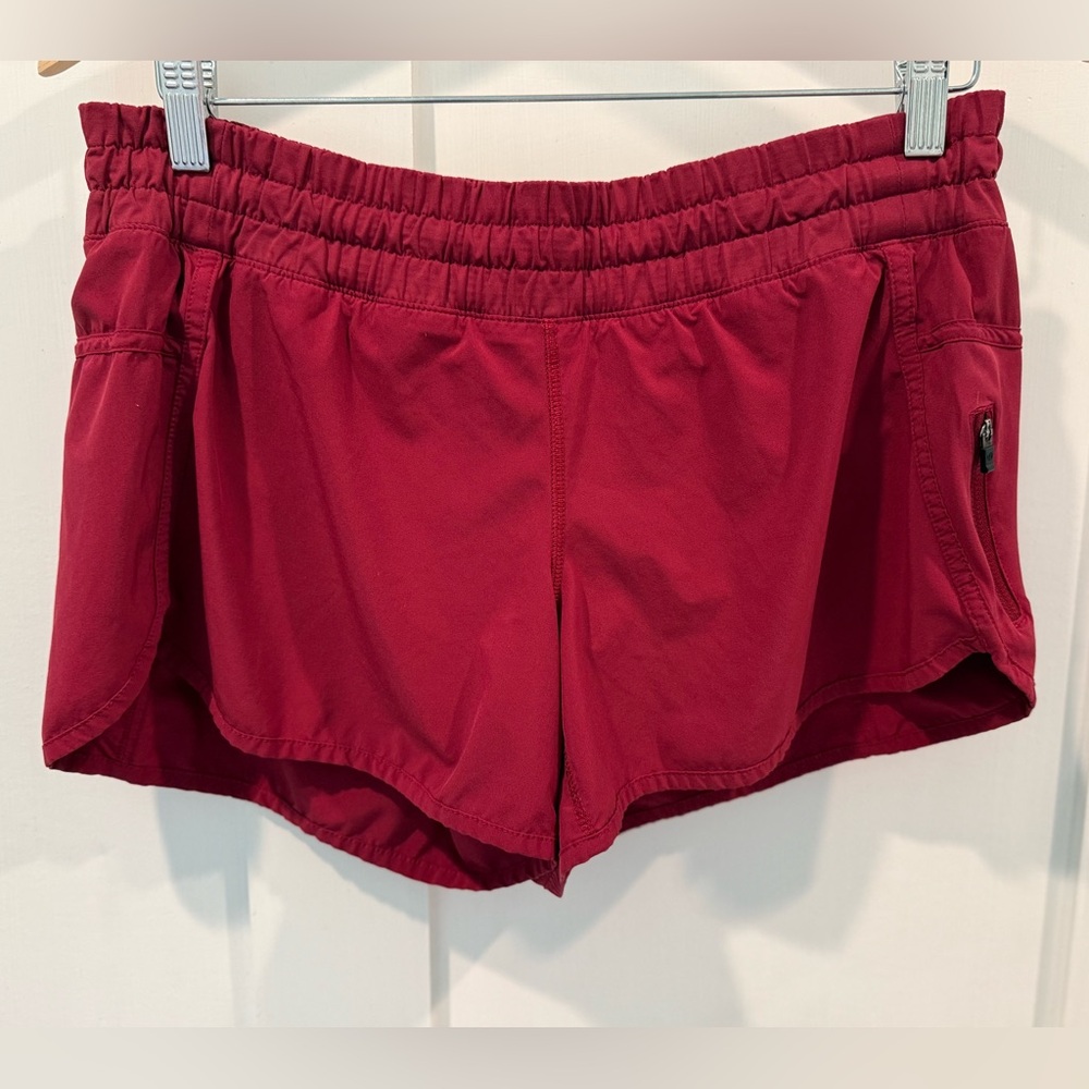 Lululemon Athletica Burgundy Athletic Shorts